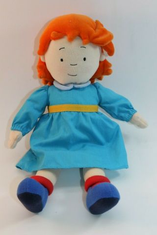Cailou Rosie Plush Doll Sister Pre - School Stuffed Toy Girl Doll 11 " Tall Pbs Kid