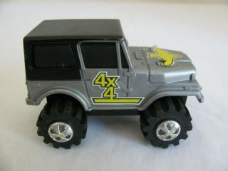 Vintage Rough Riders Stomper 4x4 Silver Jeep Renegade W/ Headlights