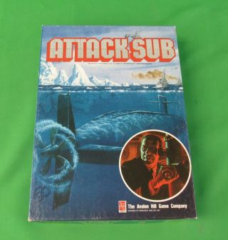 The Avalon Hill Game Company Attack Sub Game 1991 (missing 1 Card)