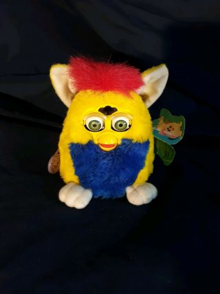 Furby Blue Red & Yellow 1999 Tiger Electronics 70 - 800