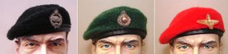 [ship On 6/1/2020][a327/a328/a329]british Beret Assorted 3 Color Black/green/red