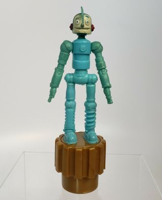 Robots Movie Rodney Copperbottom Plastic Push Puppet 4 1/2 " - 2005 Toy Figure