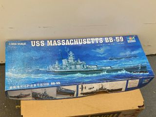 Trumpeter 1/350 Uss Massachusetts Bb - 59,  Contents,  Missing Instructions