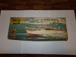 Chris Craft 42 Foot Express Cruiser,  Sterling Models,  Authentic Scale Plastic Mo