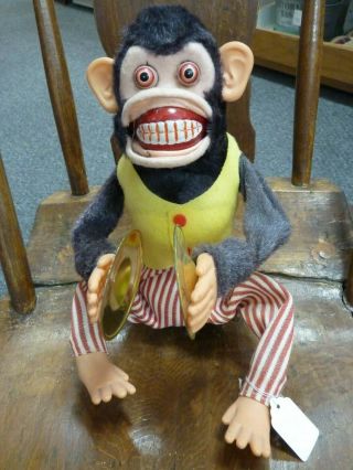 Vintage Jolly Chimp Clapping Monkey Battery Operated Toy C.  K.  Japan