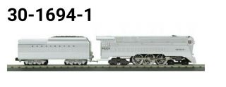 Mth 30 - 1694 - 1 4 - 6 - 4 Imperial Streamlined Hudson Steam Engine W/proto - Sound 3.  0 -