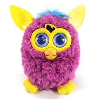 Furby Boom Pink Magenta Yellow Ears Feet Talking Interactive Toy Hasbro 2012 F2
