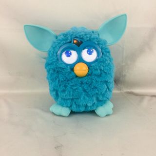 Furby Boom Blue Waves 2012 Teal Ears A4338 Hasbro Interactive Toy Pet