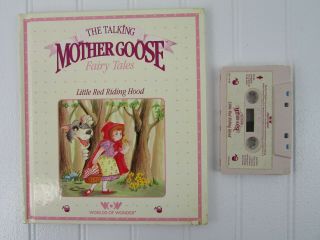 Wow World Of Wonder Talking Mother Goose Book Little Red Riding Hood W/cassette