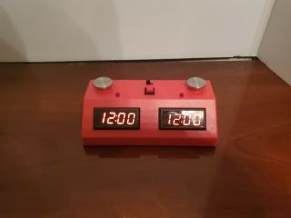 Zmf - Ii - Zmart Tournament Chess Game Timer Clock Red.