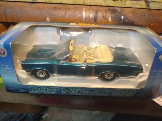 Napa Tools 1967 Pontiac Gto Convertible Blue 1:24 Scale Diecast Model Bank Car