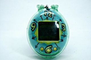 Bandai Tamagotchi Blue Yellow Clock/case 1996 Japan Virtual Pet Tmgc 03