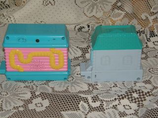 Pixel Chix Secret Life Hamster House & Blue House Cottage Both Mattel 2