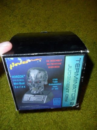 Terminator 2 Judgement Day Horizon T - 800 Orig Mini - Bust Head 1996
