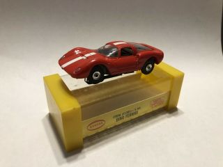 Vintage Aurora Thunderjet 500 Red Dino Ferrari Ho Slot Car 1381