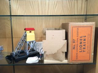 Lionel 97 Remote Control Coal Elevator W/ob,  Inserts,  Etc.  From 1950 - Ln To Nm
