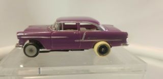 1955 Chevy Model Motoring Purple Ho Slot Car T - Jet 500 Fray Style Practice Car