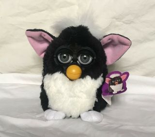 1998 Vintage Furby Black And White Tiger Electronics