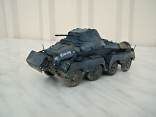 Built 1/35 Scale Plastic Model Of Ww2 German Armoured Car Sdkfz 232 8 - Rad