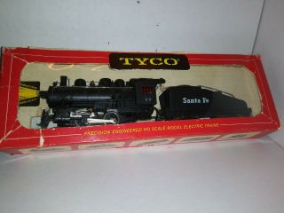 Tyco Red Box Ho Scale 99 Santa Fe 0 - 4 - 0 Shifter Ii & Tender Lighted,  See Video