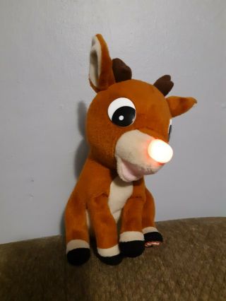 Vintage Gemmy Inc.  Rudolph The Red Nosed Reindeer Musical Toy 1992 3