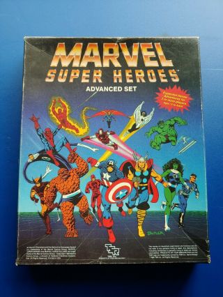 Marvel Heroes Advanced Game Set Uncut 1986 Tsr