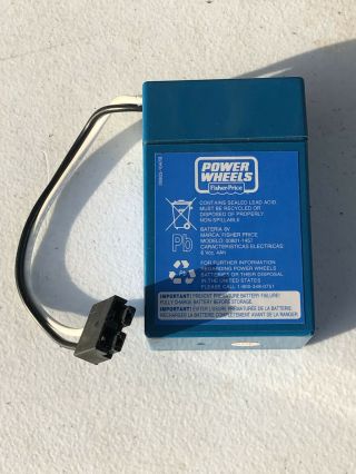 Fisher Price 6 Volt,  4 Ah Blue Power Wheels Blue Battery 00803 - 11048a