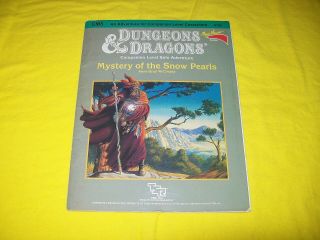 Cm5 Mystery Of The Snow Pearls Dungeons & Dragons Tsr 9154 - 2 Module