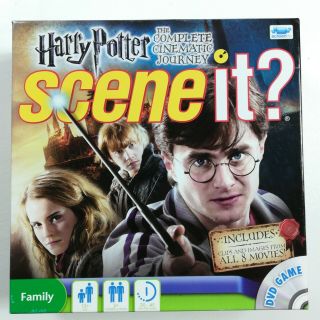 Harry Potter Scene It? Complete Cinematic Journey Dvd Board Game Complete