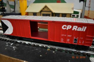 Mth 50ft Box Car 100097 Cp Rail In Red With Silver Roof And Cp Multimark