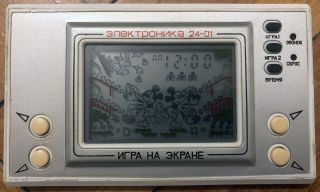 ELEKTRONIKA Game & Watch Mickey Mouse (Nu Pogodi).  Soviet Nintendo USSR 2