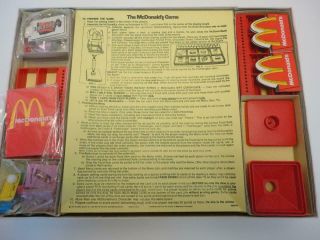 McDonald ' s Board Game 1975 by Milton Bradley 100 Complete Ex/NM (b) 2