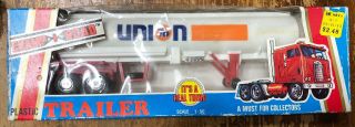 VINTAGE CHAMP OF THE ROAD UNION 76 GAS TANKER 1/50 SCALE SEMI TRAILER W/ CAB 2