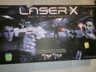Laser X Laser Tag Gaming 2 Players Set Of 2 Blasters & 2 Receiver Vests