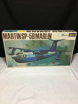 1/72 Minicraft Hasegawa Martin Sp - 5b Marlin Vtg.  Airplane Model Kit Open Box