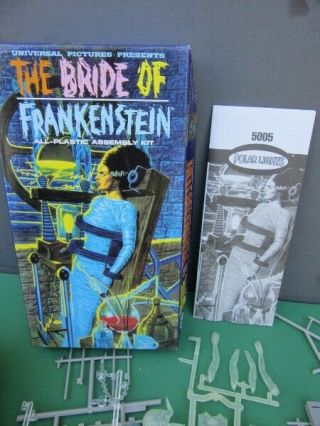 1997 The Bride Of Frankenstein Plastic Model Kit - Polar Lights - Aurora - Opened