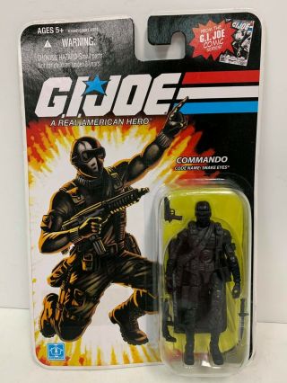 Hasbro G.  I.  Joe 25th Anniversary Commando Snake Eyes 3.  75 " Action Figure (2008)