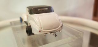 1937 Ford Rodster White With Flames HO slot car Fray Style Practice Car 3
