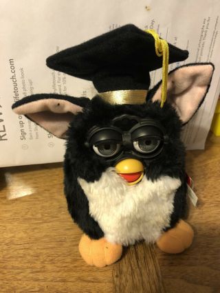 1999 Graduation Electronic Furby Special Limited Edition Model 70 - 886 With Tags