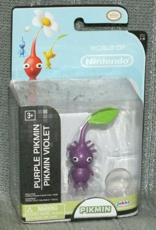 World Of Nintendo Purple Pikmin 2.  5 " Figure Series 1 - 6 Jakks Never Open Wow