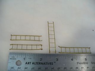 3 - Day Brass O Overland Caboose Ladders (2 Pairs)