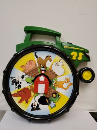 Ertl John Deere Spin Around Farm Educational Toddler Tractor Animal Sounds Wheel
