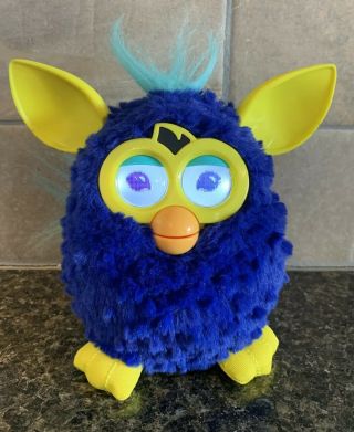 Furby Boom Mind Of Its Own Blue And Yellow Hasbro 2012 Interactive Toy