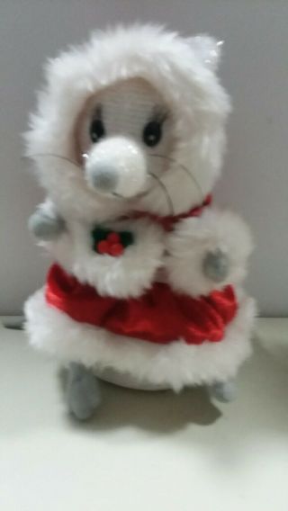 Gemmy Animated Singing Dancing Christmas Mouse Interactive Plush