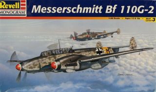 Revell Monogram 1:48 Messerschmitt Bf110 Bf - 110 G - 2 Plastic Model Kit 85 - 5839u1