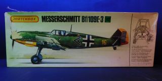 Matchbox Messerschmitt Bf/109e - 3 1/32 Scale Model Kit