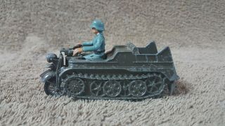 Britains Ltd Ww2 German Halftrack Kettenkrad Die Cast Toy Vintage