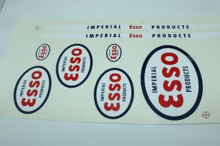 Minnitoy (Otaco) Esso Tanker Truck decal set - Canada - pressed steel 2