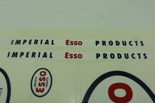 Minnitoy (Otaco) Esso Tanker Truck decal set - Canada - pressed steel 3