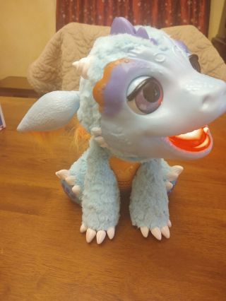 Fur Real Friends Torch My Blazin ' Dragon Pet Toy Blue interactive Play Toy 3